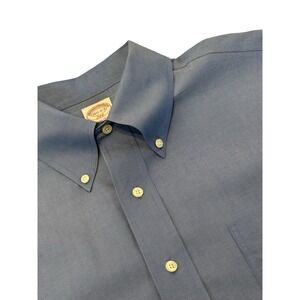 Brooks Brothers Shirt‎ Mens 16.5 Blue Button Down Regular Fit 346